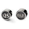 Reflection Beads Sterling Silver 2-sided Vegas Bead