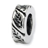 Reflection Beads Sterling Silver Leaf Design Spacer Bead
