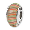 Reflection Beads Sterling Silver Multi-color Hand-blown Glass Bead