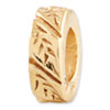 Reflection Beads Sterling Silver and Gold-plated Leaf Design Spacer Bead