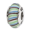 Reflection Beads Sterling Silver Multi-color Hand-blown Glass Bead