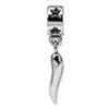 Reflection Beads Sterling Silver Italian Horn Dangle Bead