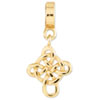 Reflection Beads Sterling Silver and Gold-plated Celtic Cross Dangle Bead