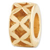 Reflection Beads Sterling Silver and Gold-plated X Spacer Bead
