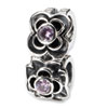 Reflection Beads Sterling Silver Pink CZ Connector Bead