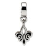 Reflection Beads Sterling Silver Fleur de Lis Dangle Bead