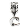 Reflection Beads Sterling Silver Letter C Dangle Bead