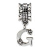 Reflection Beads Sterling Silver Letter G Dangle Bead