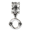 Reflection Beads Sterling Silver Letter O Dangle Bead