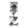 Reflection Beads Sterling Silver Letter Z Dangle Bead