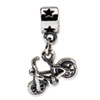 Reflection Beads Sterling Silver Kids Bicycle Dangle Bead