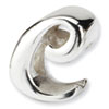 Reflection Beads Sterling Silver Letter C Script Bead