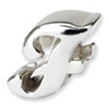 Reflection Beads Sterling Silver Letter F Script Bead