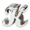 Reflection Beads Sterling Silver Letter K Script Bead