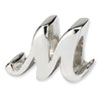 Reflection Beads Sterling Silver Letter M Script Bead