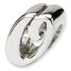Reflection Beads Sterling Silver Letter O Script Bead