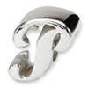 Reflection Beads Sterling Silver Letter P Script Bead