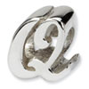 Reflection Beads Sterling Silver Letter Q Script Bead