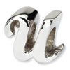 Reflection Beads Sterling Silver Letter U Script Bead