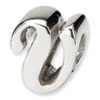 Reflection Beads Sterling Silver Letter V Script Bead