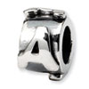 Reflection Beads Sterling Silver Letter A Message Bead