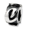Reflection Beads Sterling Silver Letter C Message Bead