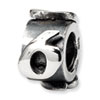 Reflection Beads Sterling Silver Number 6 Message Bead