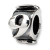 Reflection Beads Sterling Silver Number 9 Message Bead