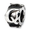Reflection Beads Sterling Silver Letter Q Message Bead