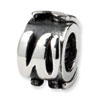 Reflection Beads Sterling Silver Letter W Message Bead