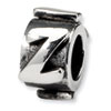 Reflection Beads Sterling Silver Letter Z Message Bead