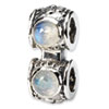 Reflection Beads Sterling Silver CZ Connector Bead