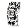 Reflection Beads Sterling Silver CZ Connector Bead