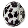 Reflection Beads Sterling Silver Cheetah Italian Murano Bead