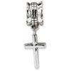 Reflection Beads Sterling Silver Plain Cross Dangle Bead