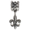 Reflection Beads Sterling Silver Fleur de Lis Dangle Bead