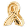 Reflection Beads Sterling Silver and Gold-plated Awareness Ribbon Bead