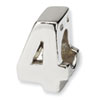 Reflection Beads Sterling Silver Number 4 Bead