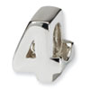 Reflection Beads Sterling Silver Kids Numeral 4 Bead