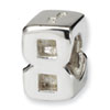 Reflection Beads Sterling Silver Kids Number 8 Bead