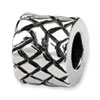Reflection Beads Sterling Silver Basket Weave Bali Bead