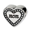 Reflection Beads Sterling Silver Mom Heart Bead
