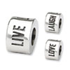 Reflection Beads Sterling Silver Live Laugh Love Spacer Bead