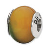 Reflection Beads Sterling Silver Yellow-Green Agate Stone Bead
