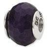 Reflection Beads Sterling Silver Purple Quartz Stone Bead