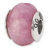Reflection Beads Sterling Silver Lavender Quartz Stone Bead