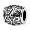 Reflection Beads Sterling Silver Scroll Bali Bead