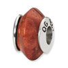 Reflection Beads Sterling Silver Bamboo Coral Stone Bead