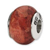 Reflection Beads Sterling Silver Bamboo Coral Stone Bead