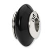 Reflection Beads Sterling Silver Black Agate Stone Bead